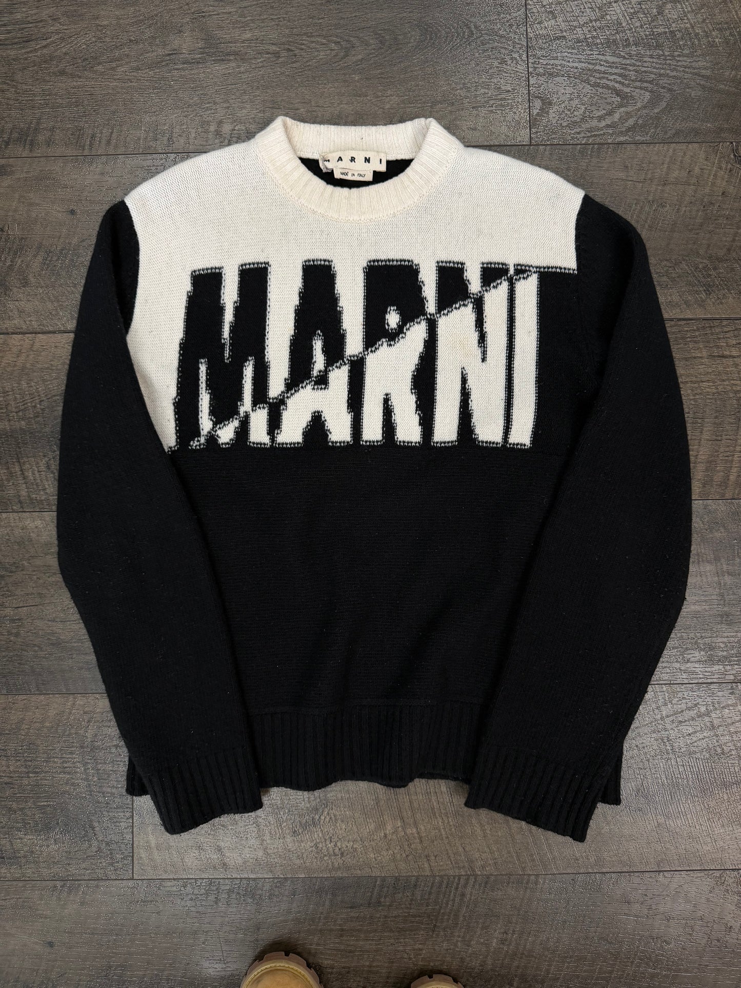 MARNI SPLIT KNIT SWEATER (L)