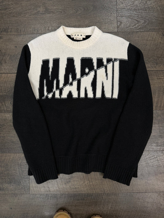 MARNI SPLIT KNIT SWEATER (L)