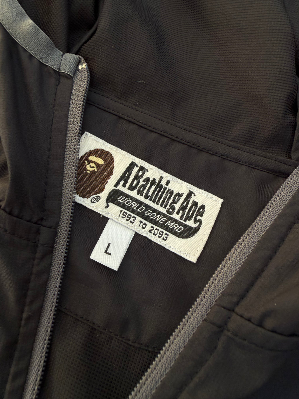 BAPE FULL ZIP TRACK JACKET (L)