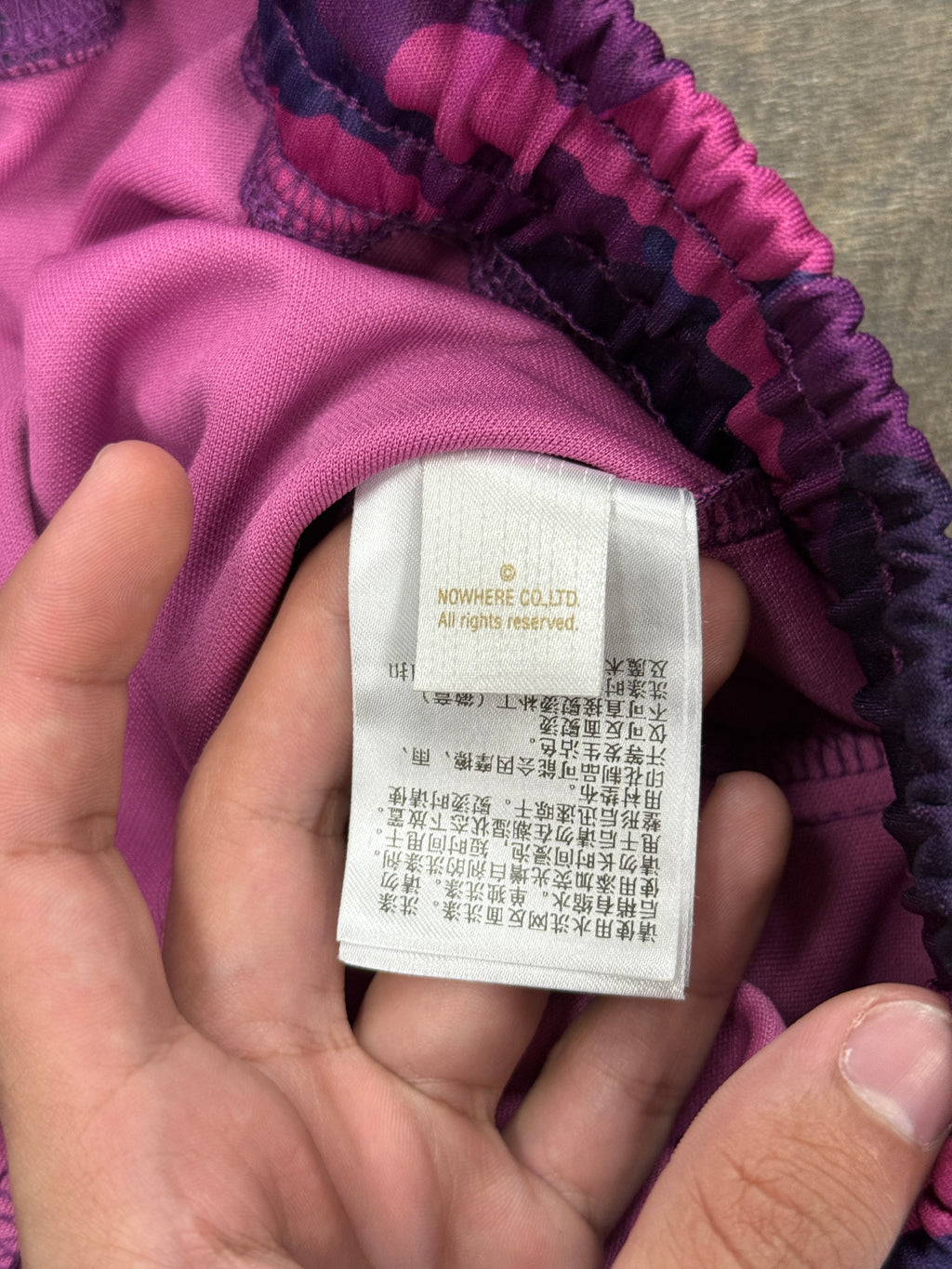 BAPE COLOR CAMO PURPLE SWEATPANTS (M)
