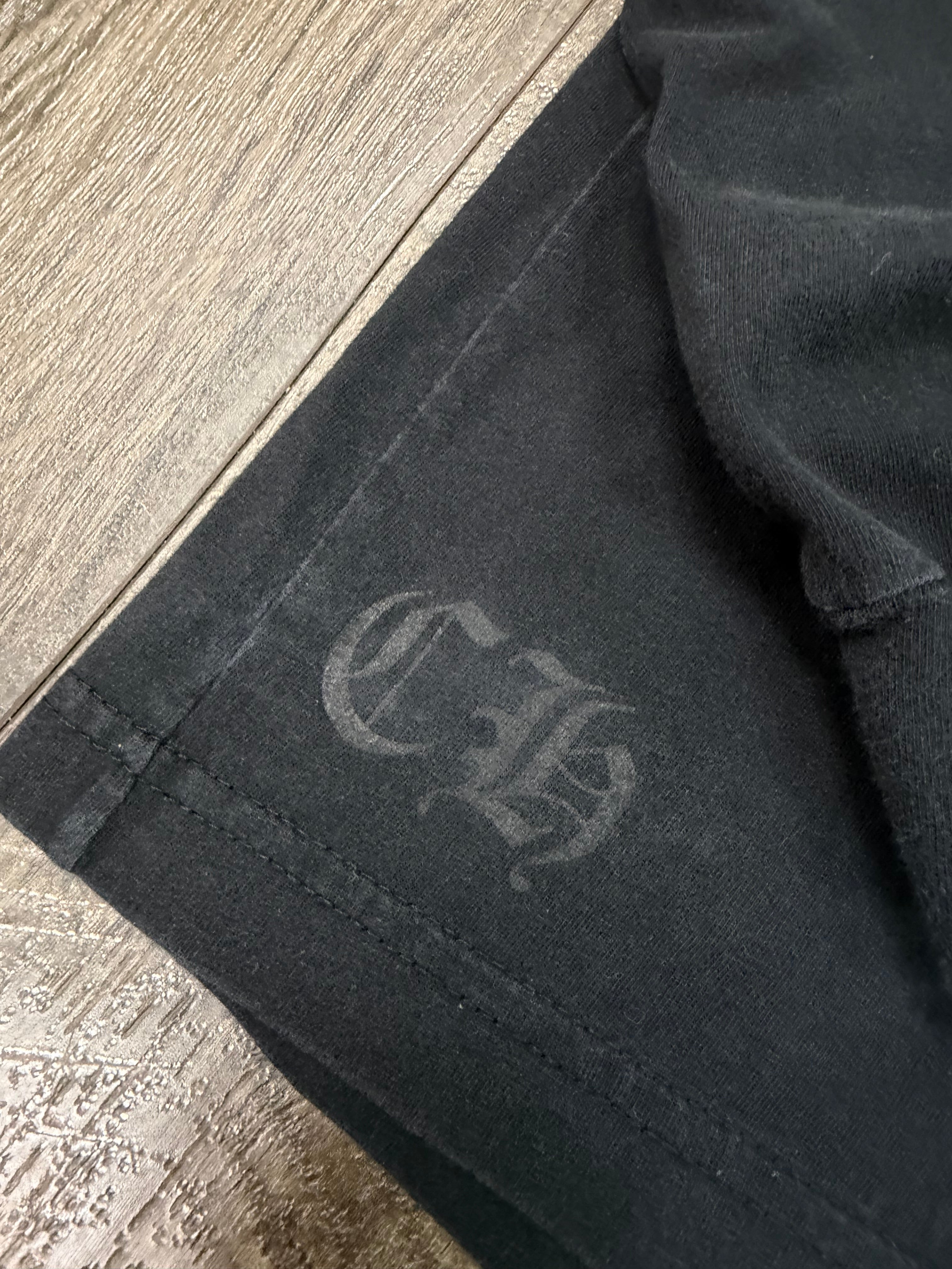 CHROME HEARTS SCROLL LOGO LONG SLEEVE TEE (XXL)
