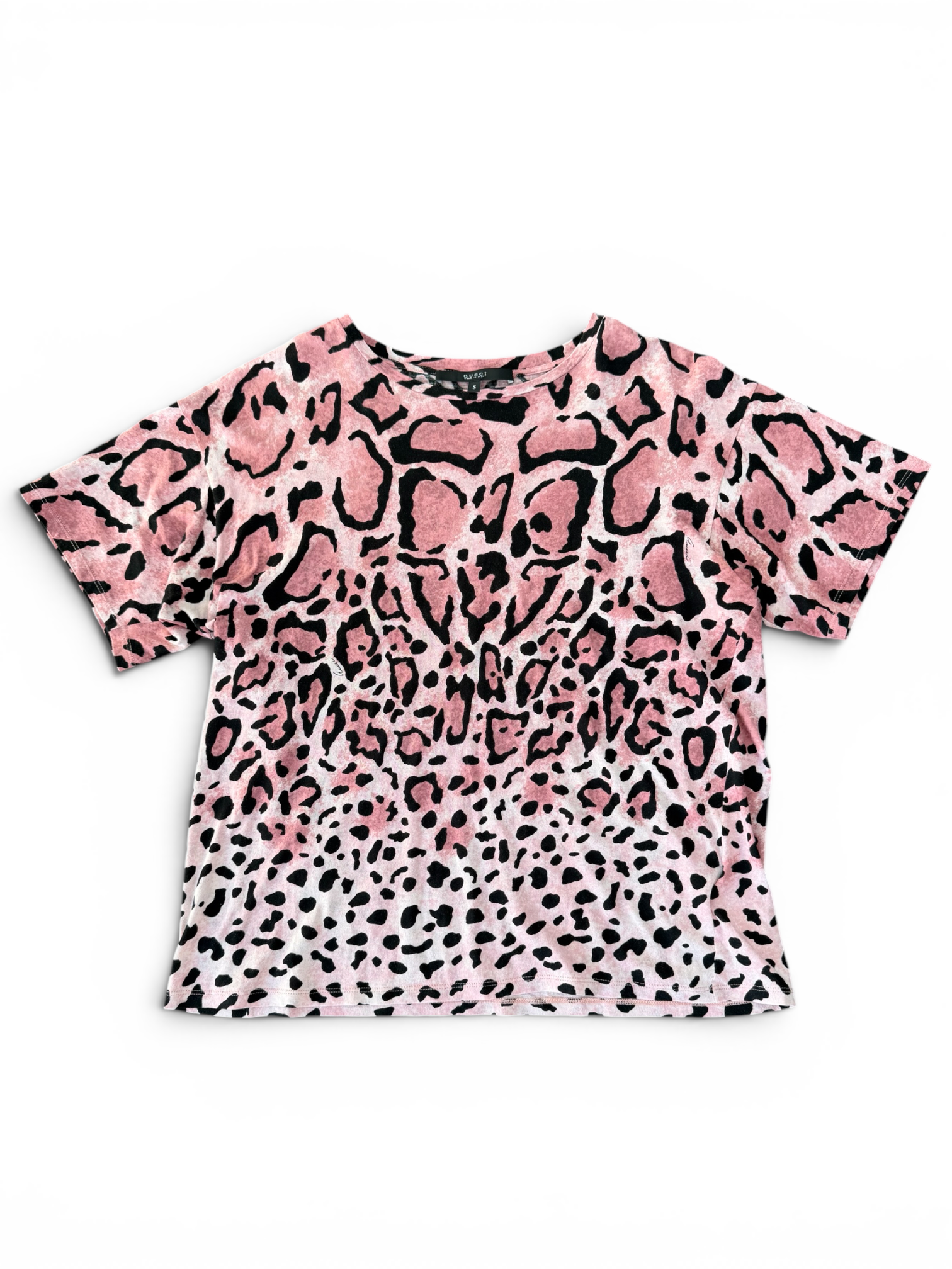 GUCCI LEOPARD TOM FORD ERA CROPPED TEE (S)
