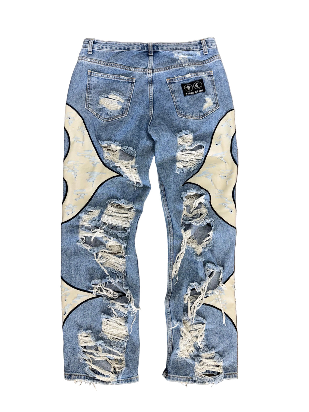 THUG CLUB LEATHER WASHING DENIM (3)