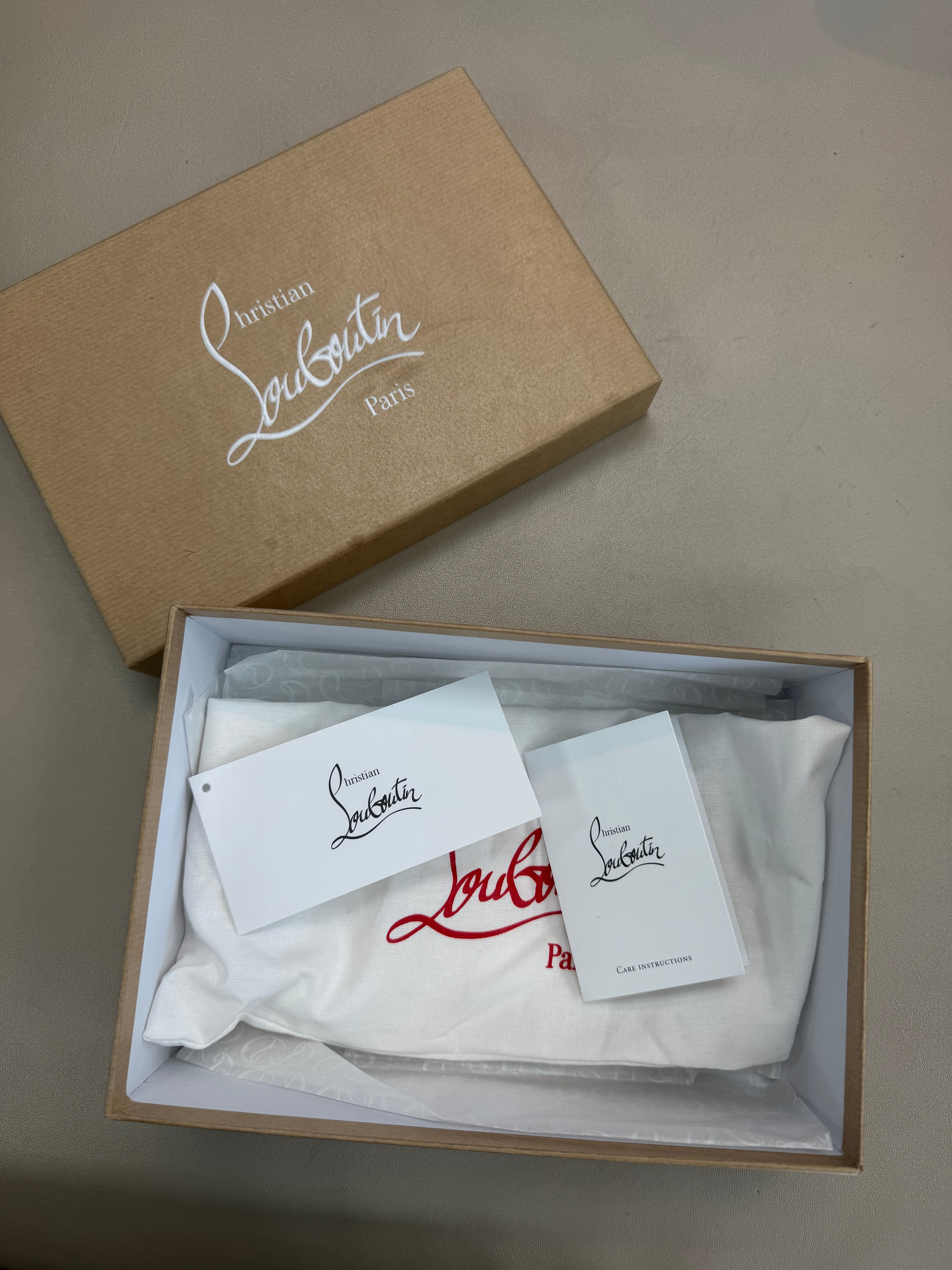 CHRISTIAN LOUBOUTIN DENIM CLUTCH BRAND NEW