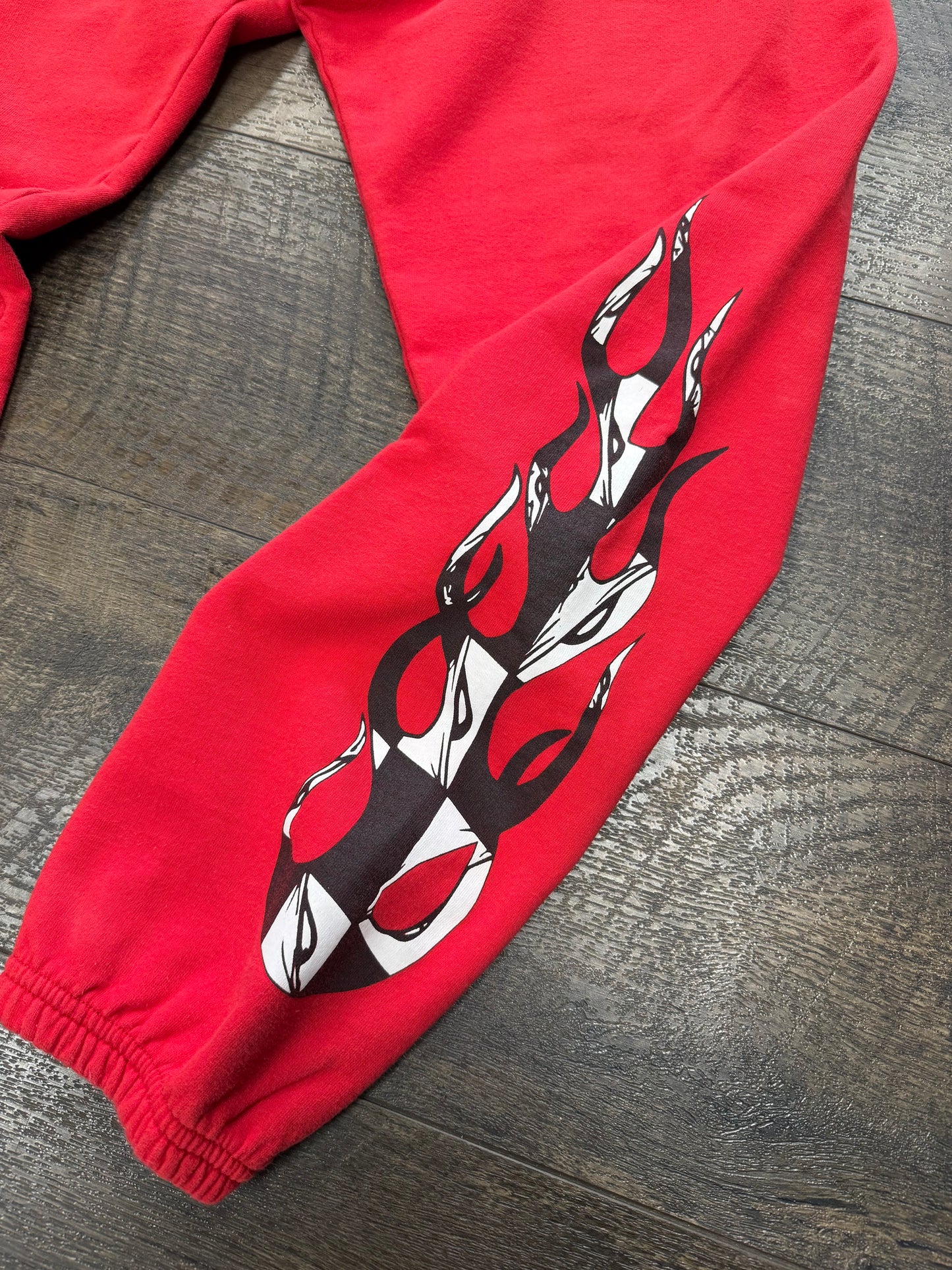 CHROME HEARTS MATTY BOY FLAME 99 EYES SWEATPANTS (M)