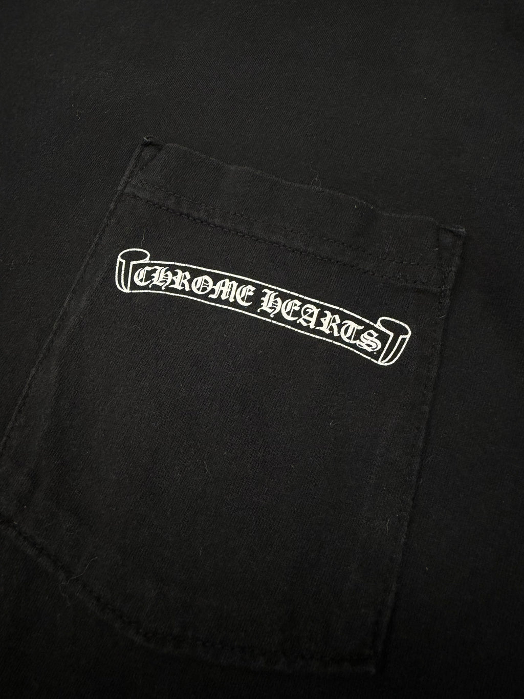 CHROME HEARTS SCROLL LOGO LONG SLEEVE TEE (XXL)