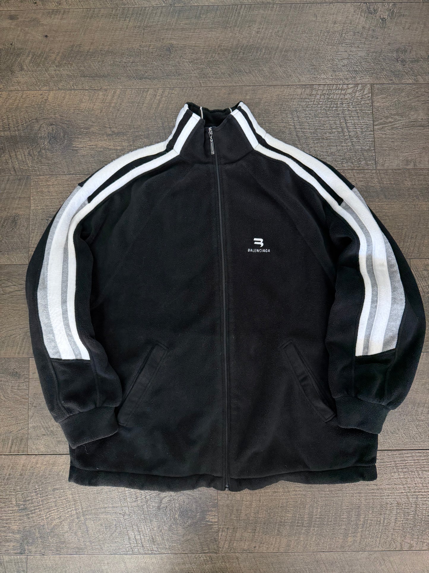 BALENCIAGA SPORTY B FLEECE JACKET (XS)