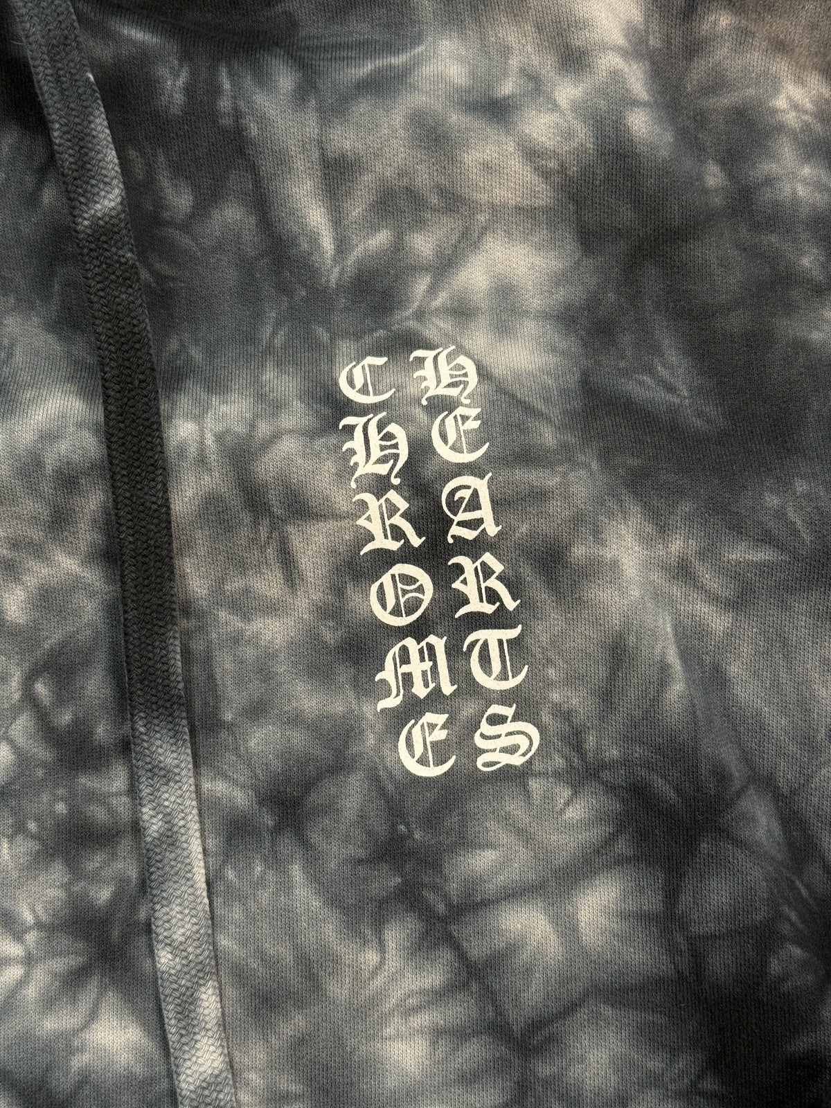 CHROME HEARTS TIE DYE SCROLL HORSESHOE HOODIE (L)