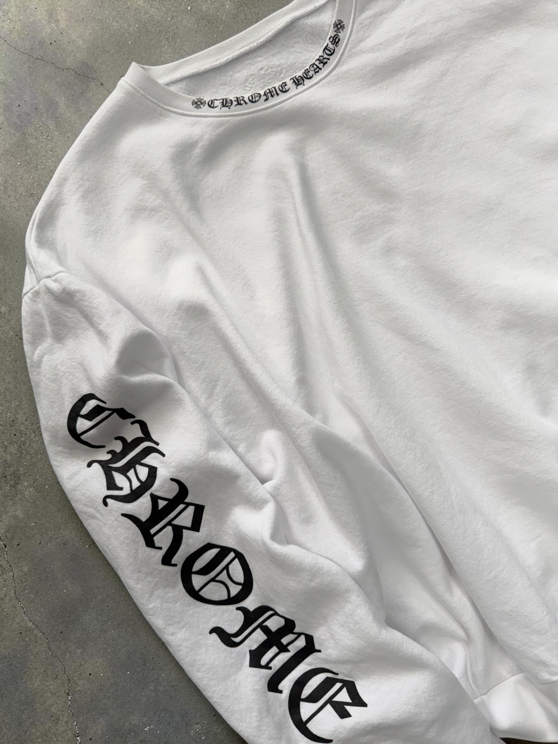 CHROME HEARTS NECK LOGO SWEATSHIRT (L)