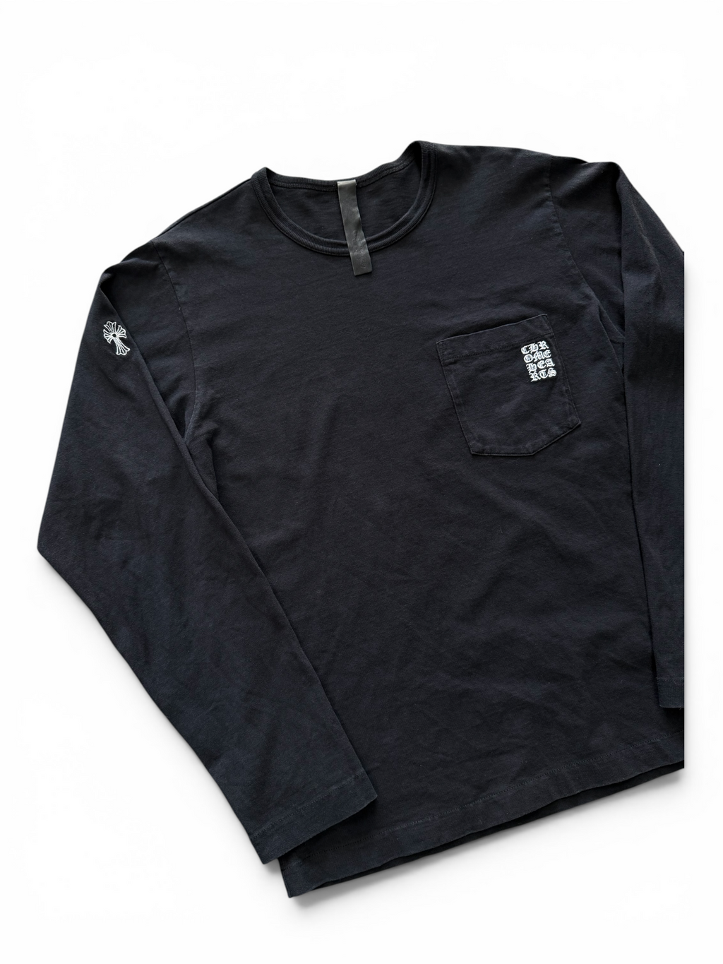 CHROME HEARTS EMBROIDERED LONG SLEEVE TEE (M)