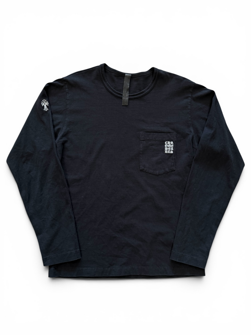 CHROME HEARTS EMBROIDERED LONG SLEEVE TEE (M)