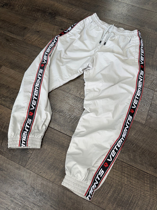 VETEMENTS ANARCHY TRACK PANTS (XS)