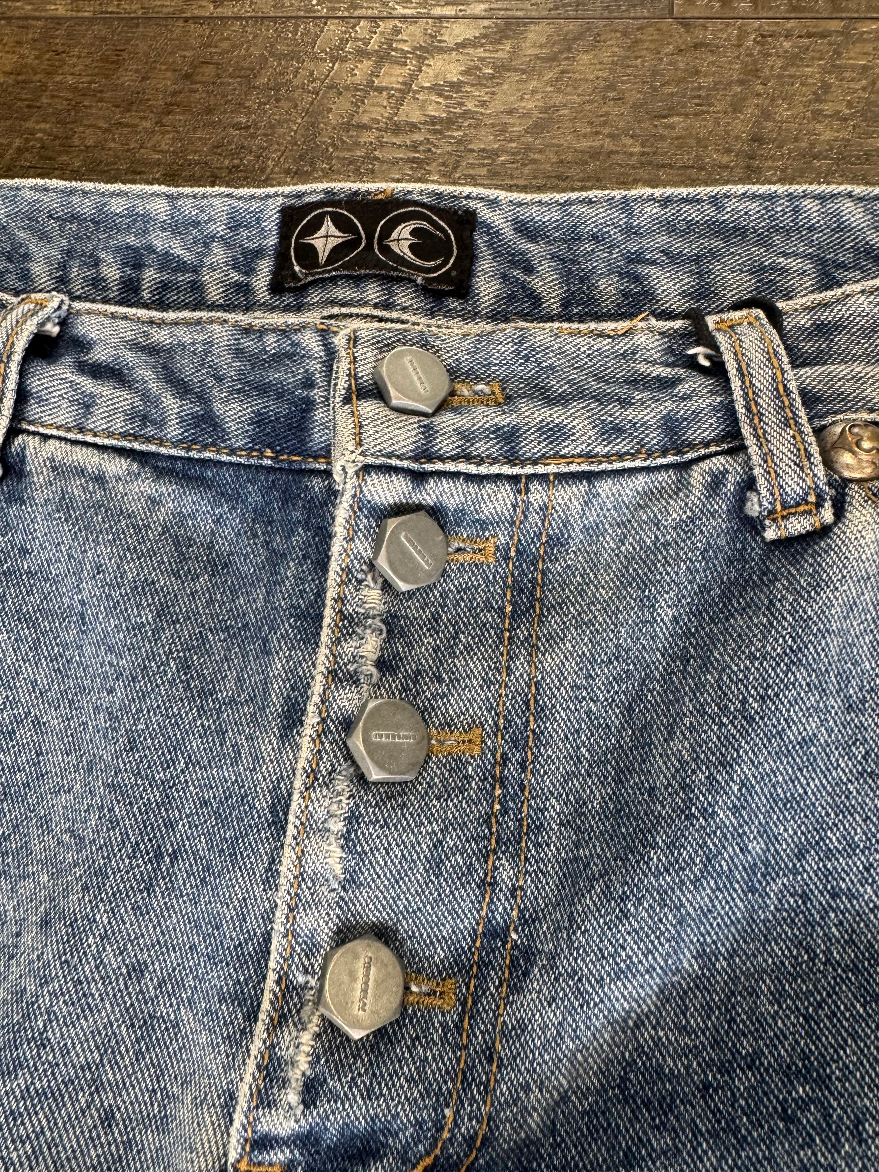 THUG CLUB LEATHER WASHING DENIM (3)