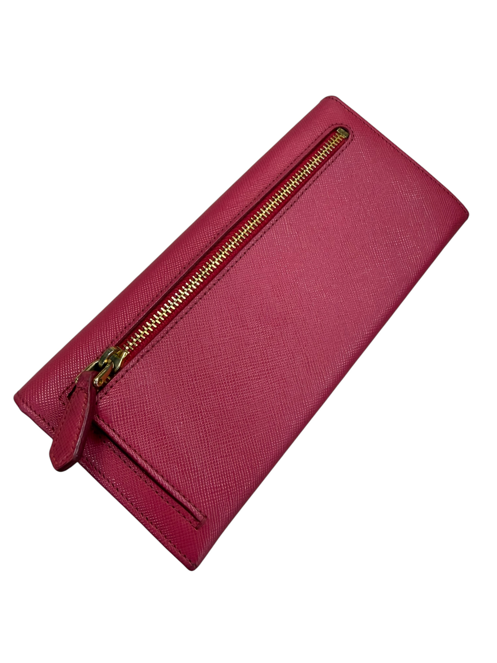 PRADA SAFFIANO LEATHER VIBRANT PINK WALLET