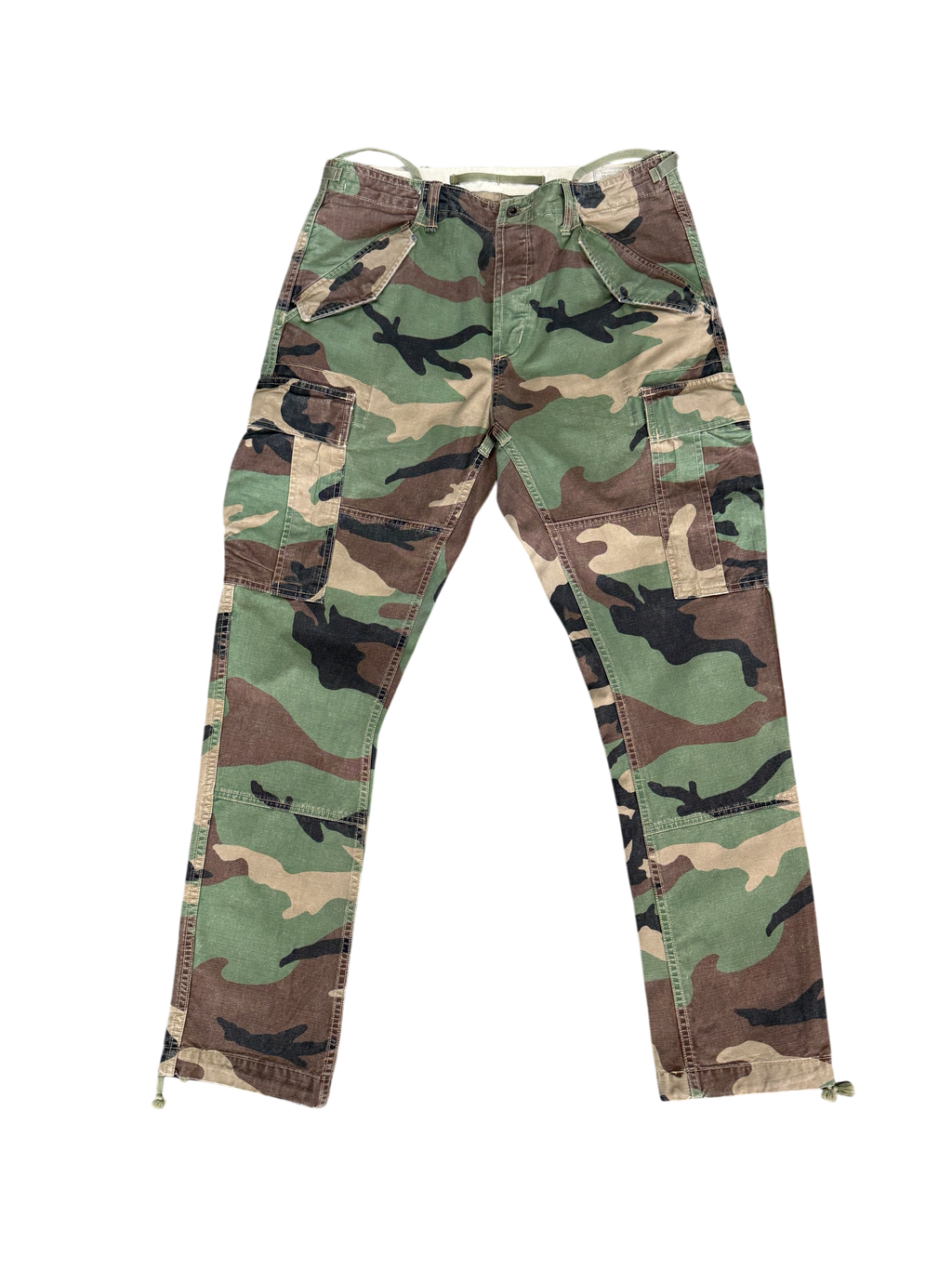 POLO WOODLAND CAMO MILITARY STYLE CARGO PANTS (32)
