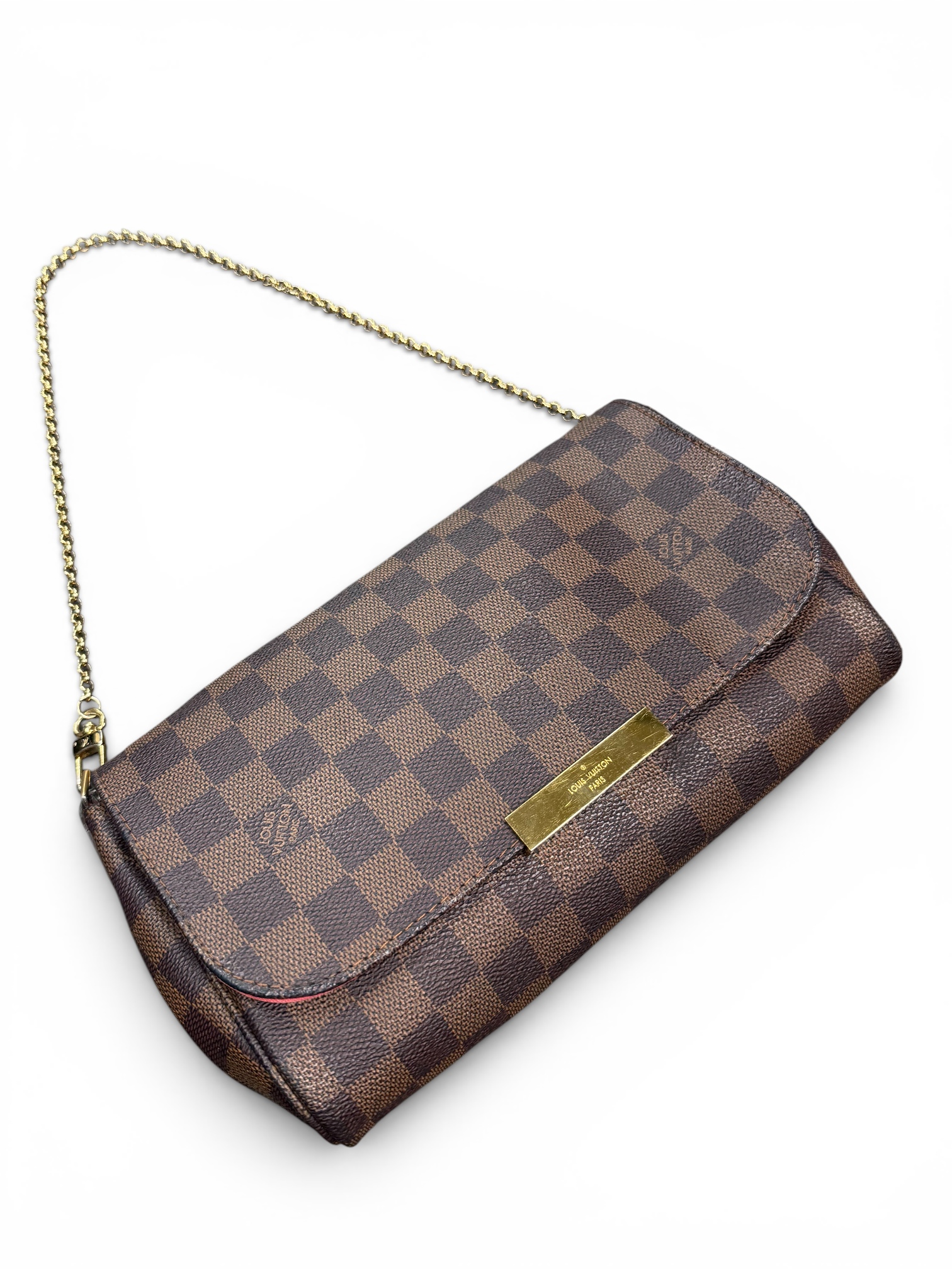 LOUIS VUITTON FAVORITE MM DAMIER EBENE CANVAS BAG
