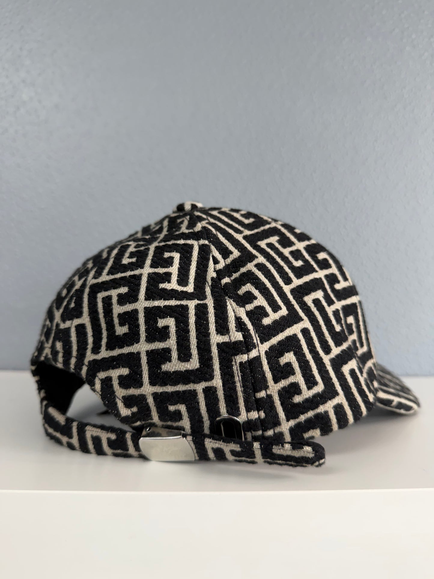 BALMAIN JACQUARD MONOGRAM  HAT