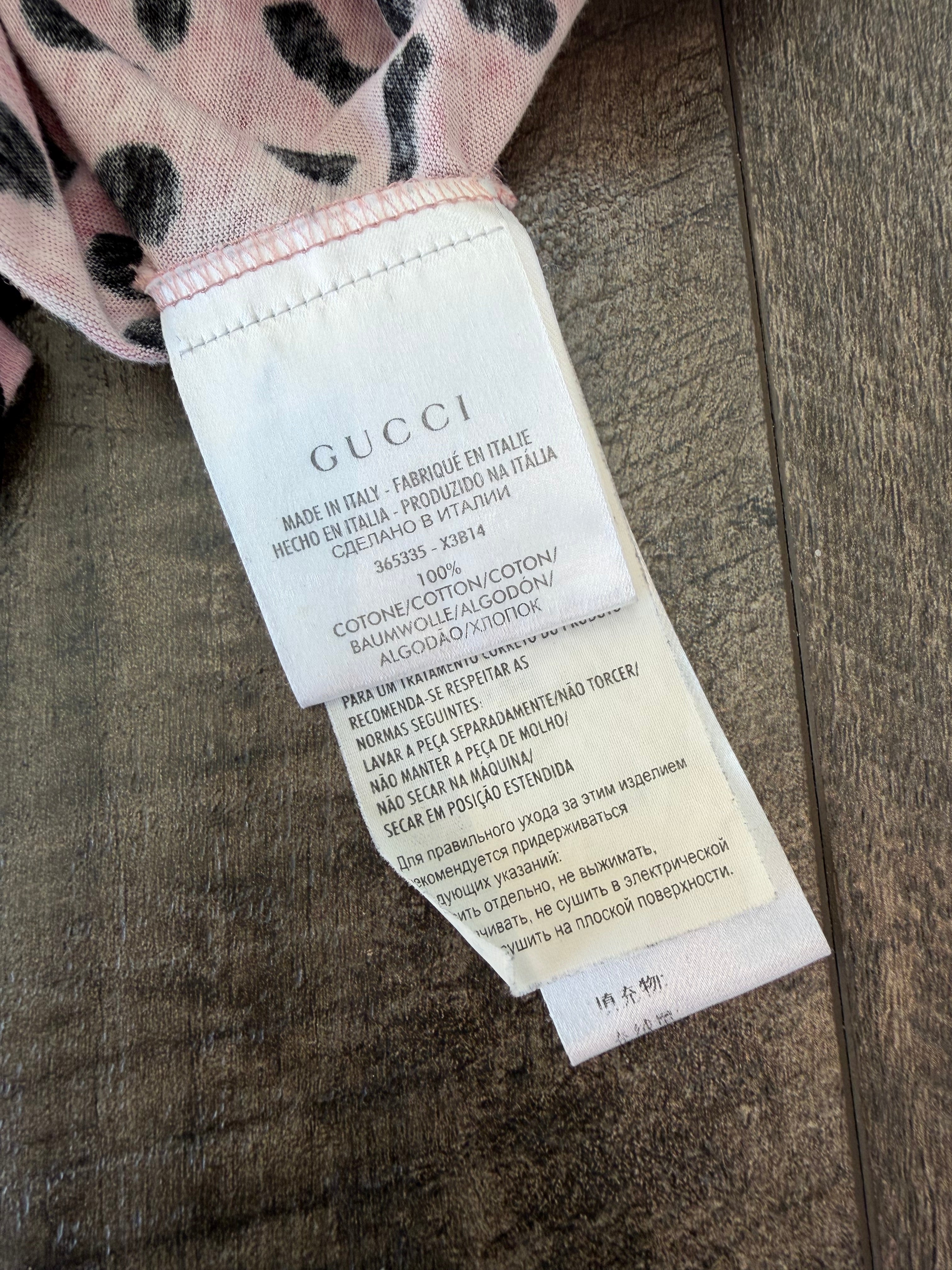 GUCCI LEOPARD TOM FORD ERA CROPPED TEE (S)