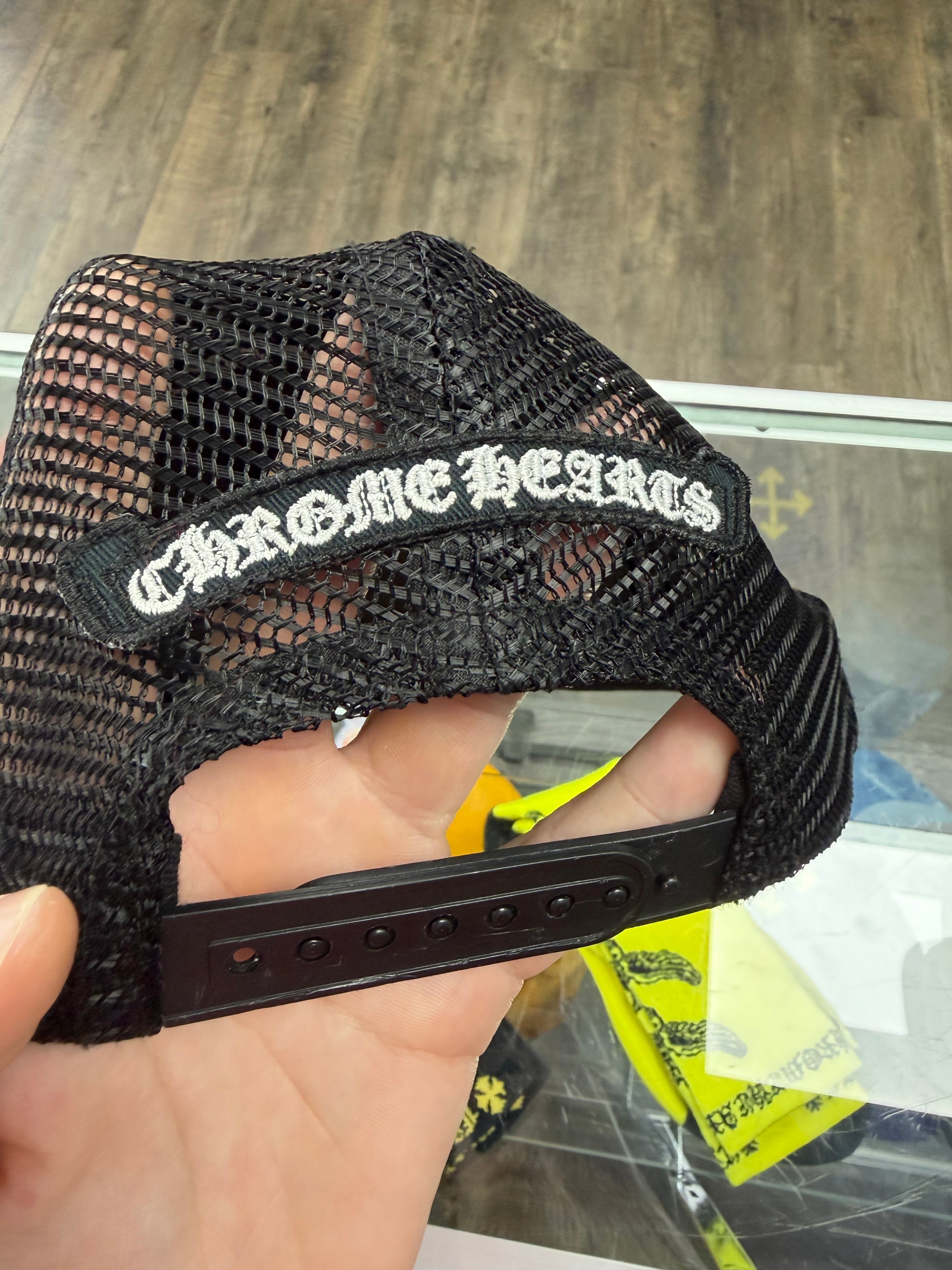 CHROME HEARTS MATTY BOY CHOMPER TRUCKER HAT LEATHER PATCH
