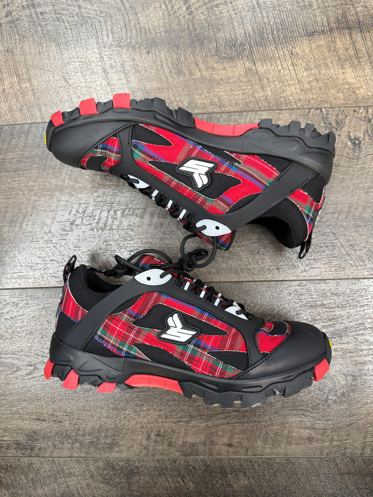 SICKÖ X ERIC EMANUEL BRED PLAID SNEAKERS