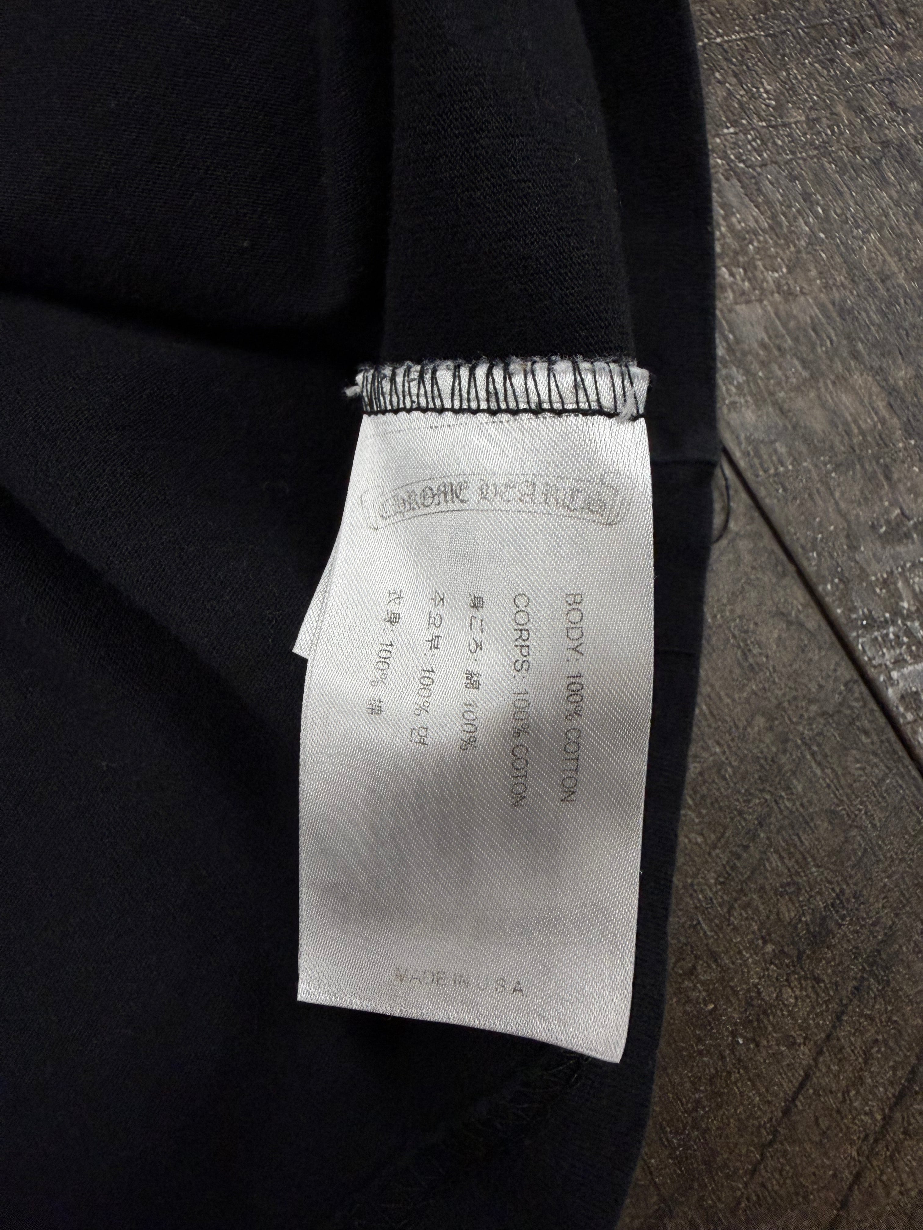 CHROME HEARTS SCROLL LOGO LONG SLEEVE TEE (XXL)