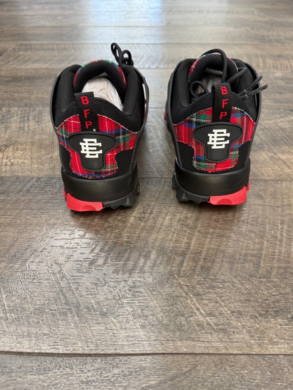 SICKÖ X ERIC EMANUEL BRED PLAID SNEAKERS