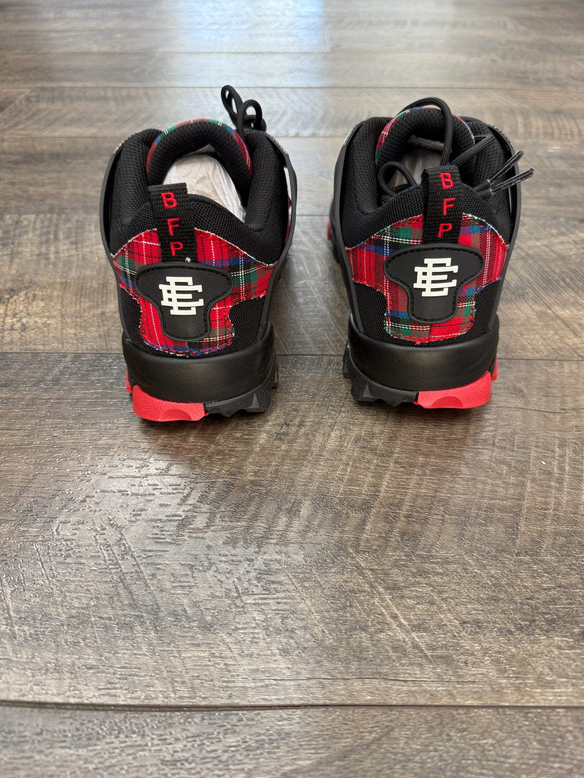 SICKÖ X ERIC EMANUEL BRED PLAID SNEAKERS