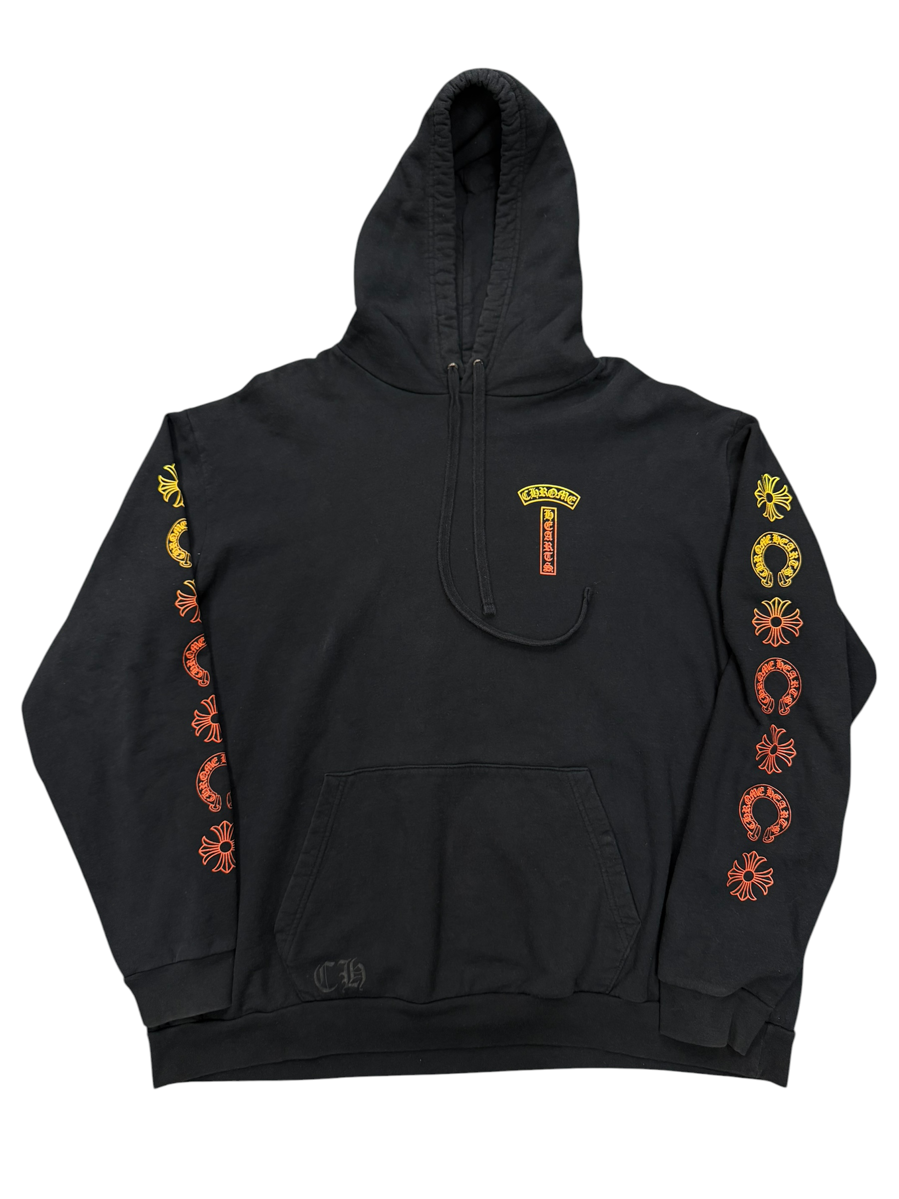 CHROME HEARTS GRADIENT SUNSET T BAR HOODIE (XXL)