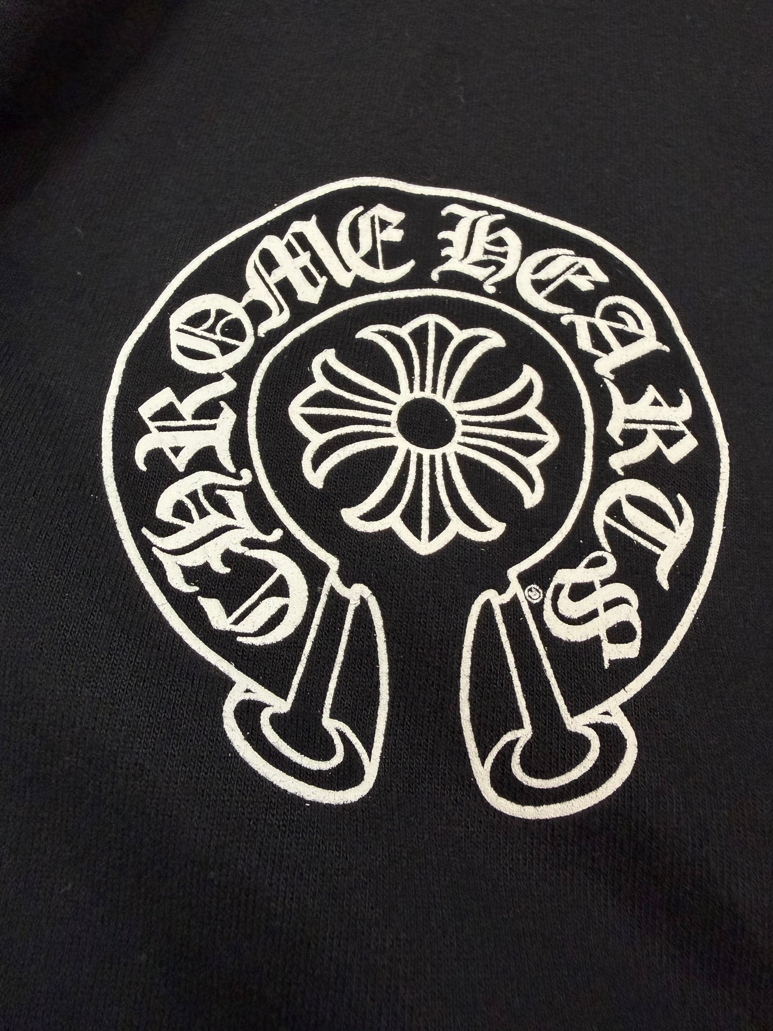 CHROME HEARTS MULTICOLOR HORSESHOE DAGGER ZIP HOODIE (S)
