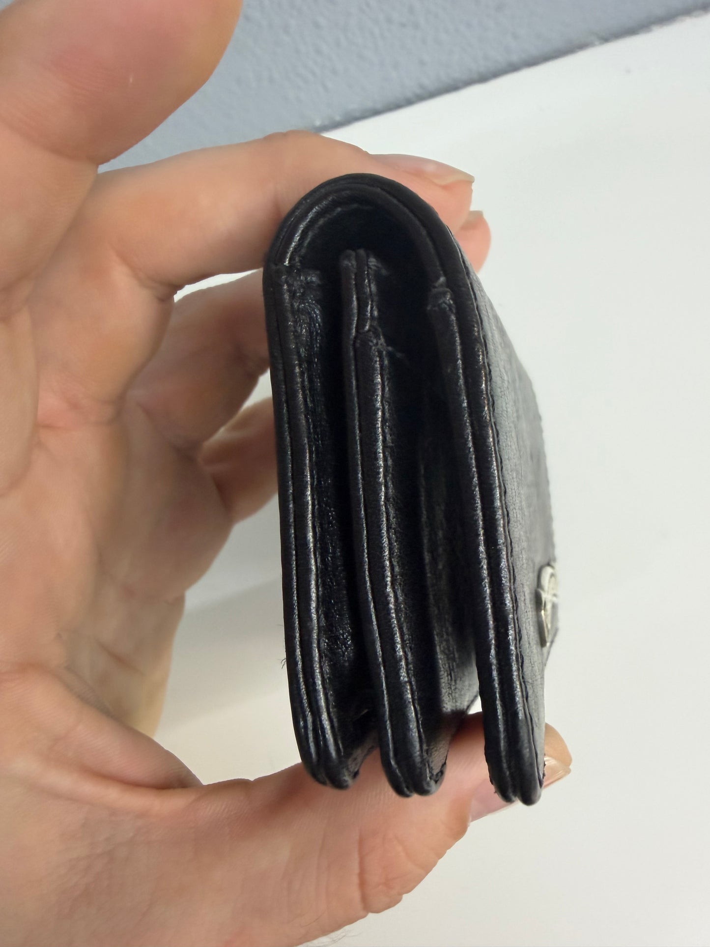 CHORME HEARTS LEATHER WALLET