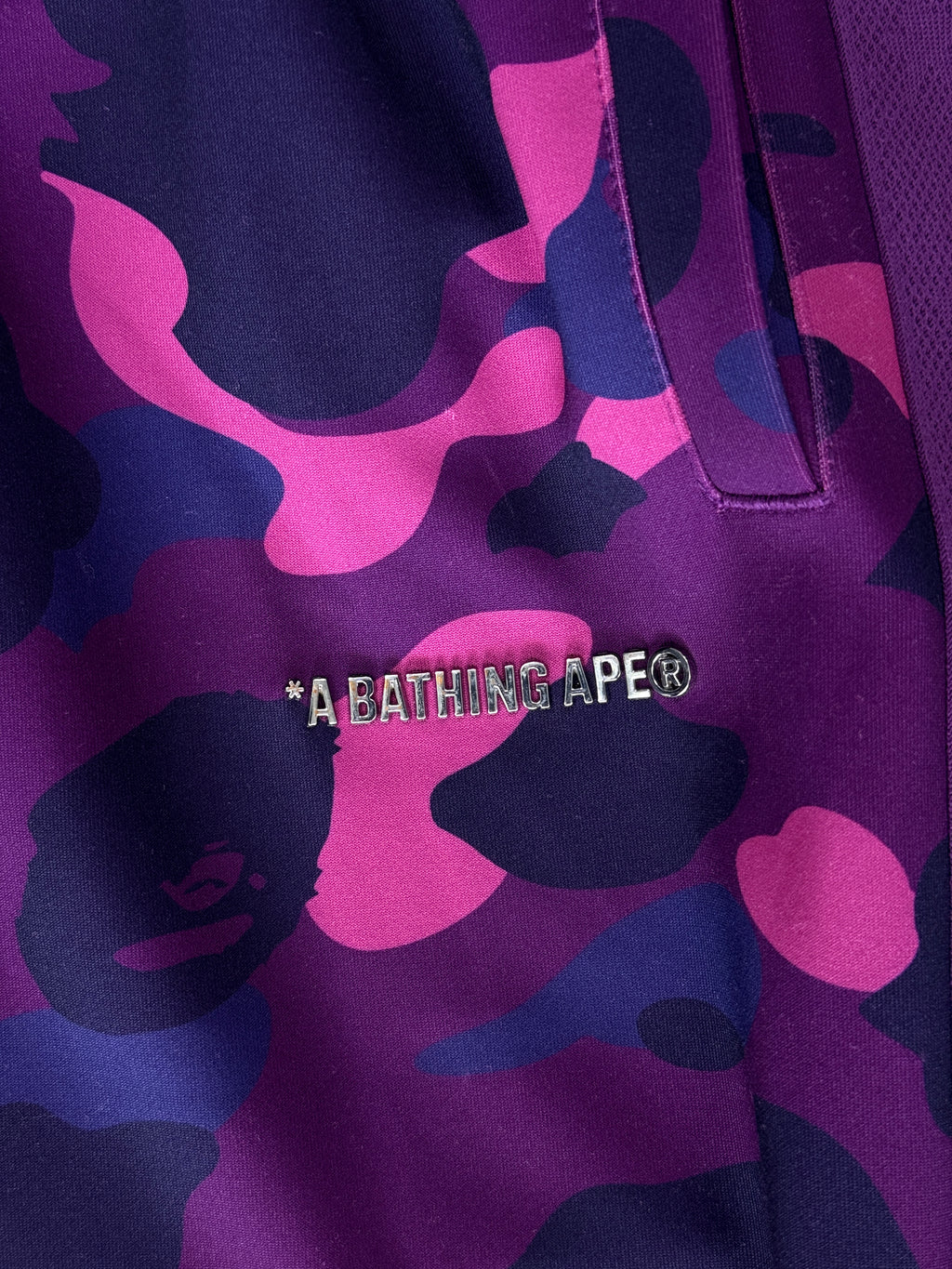 BAPE COLOR CAMO PURPLE SWEATPANTS (M)