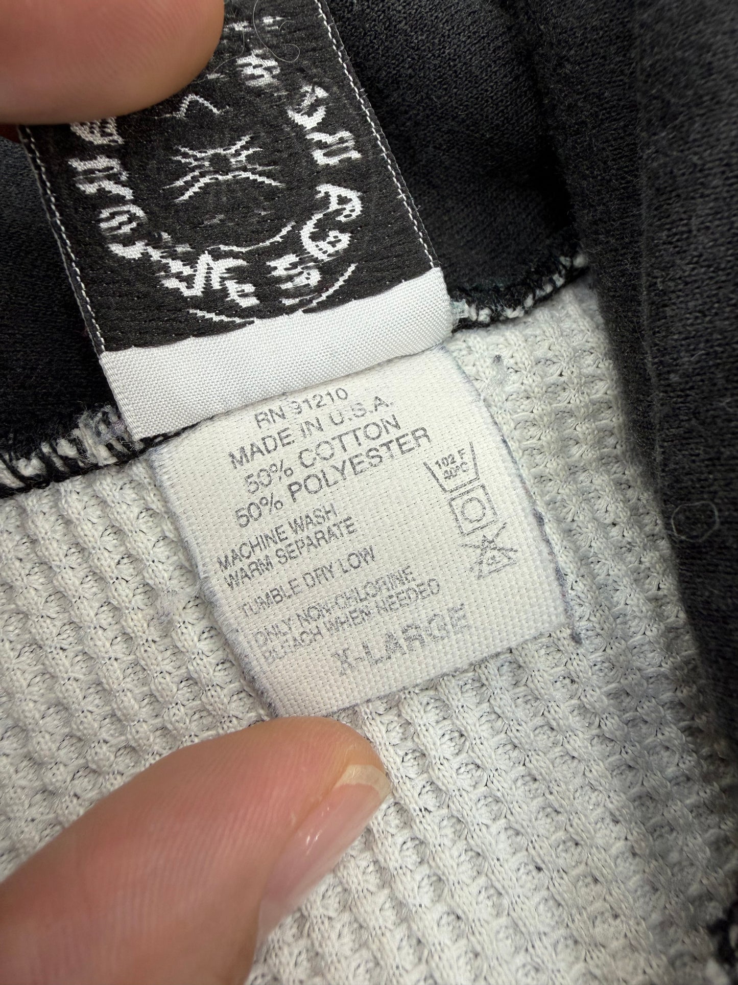 CHROME HEARTS VINTAGE THERMAL DAGGER ZIP HOODIE (XL)