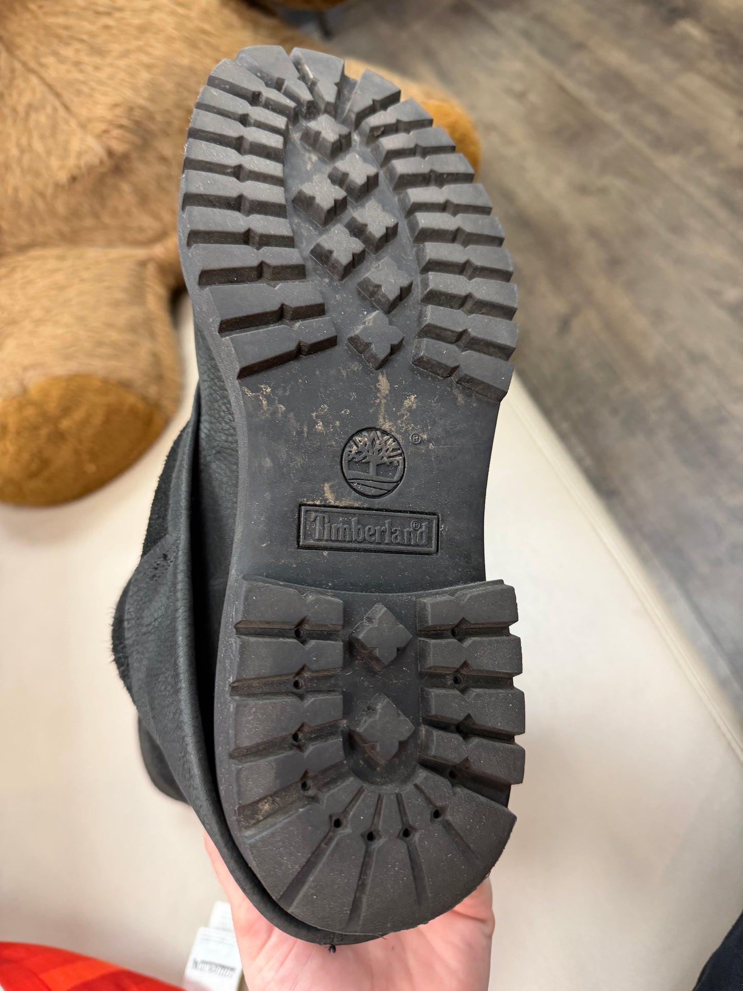 TELFAR X TIMBERLAND BLACK PULL UP BOOT (9)