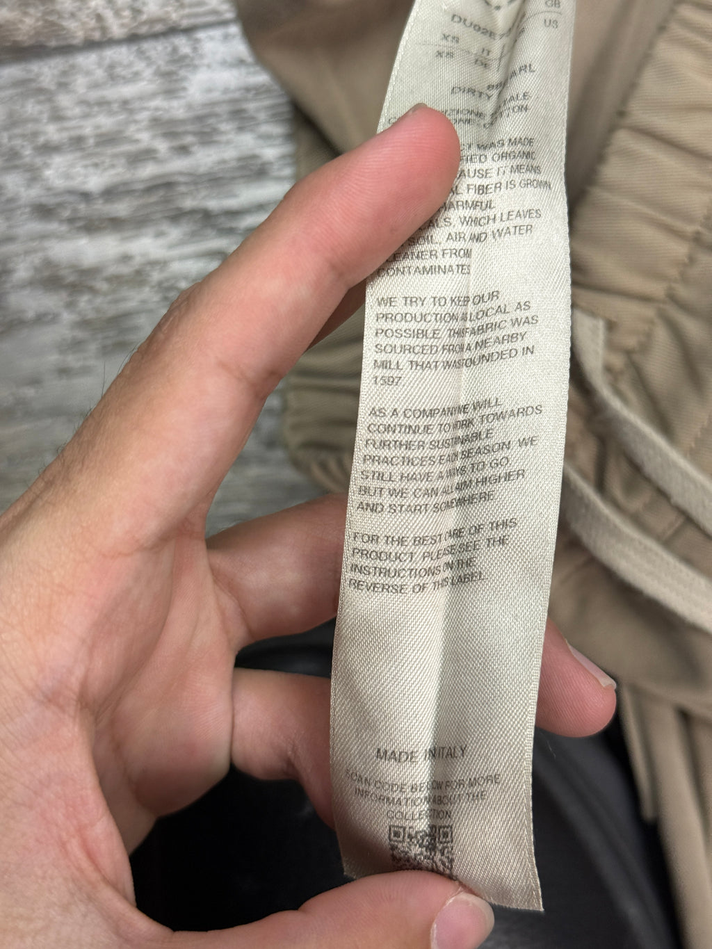 RICK OWENS CREATCH SHORTS DIRTY PEARL (XS)