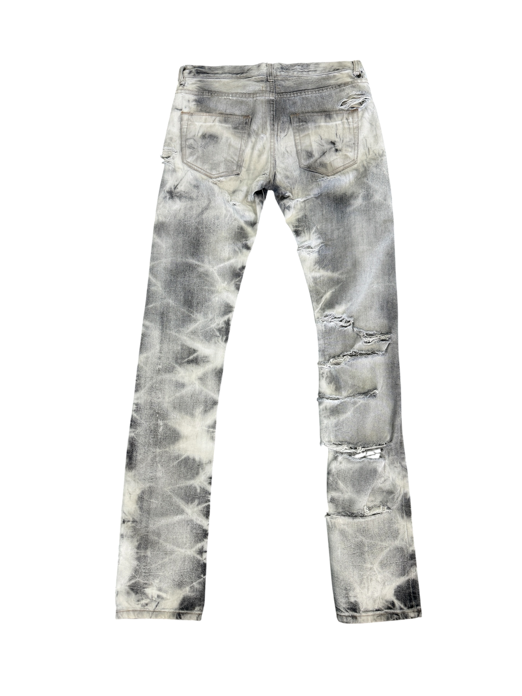 RICK OWENS DRKSHDW DETROIT “BATIK BLEACH” JEANS (29)