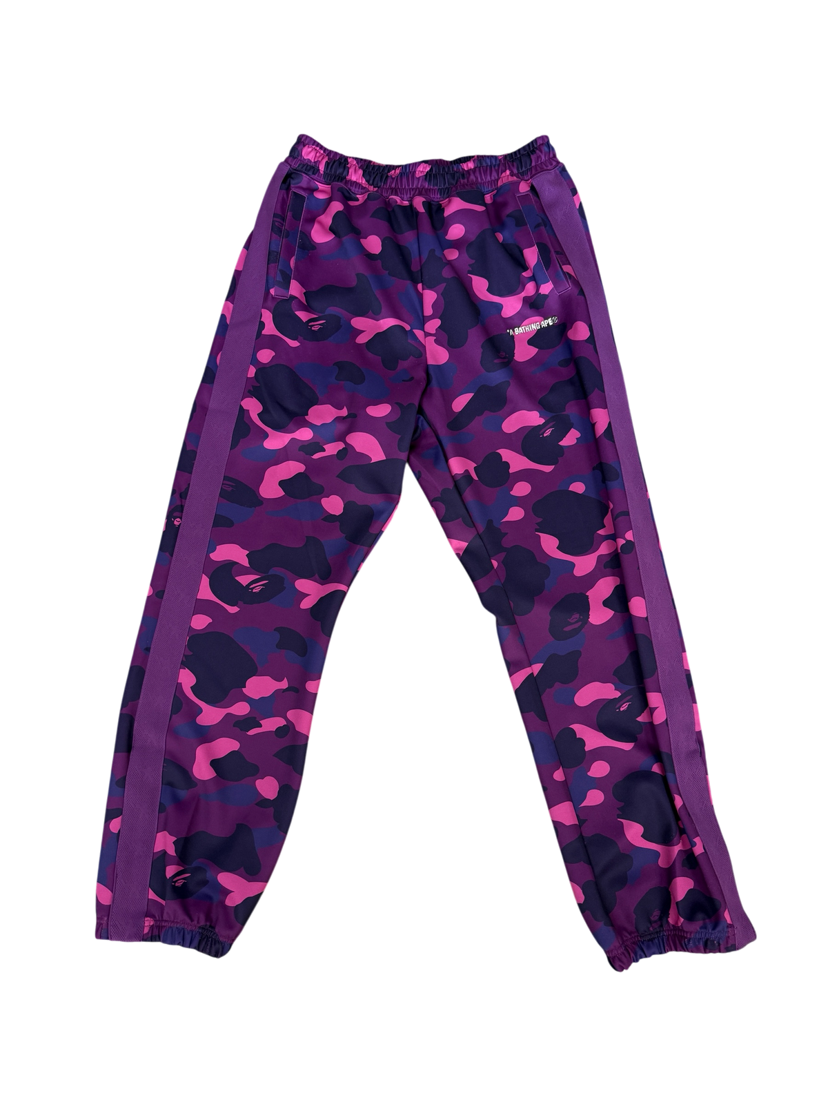 BAPE COLOR CAMO PURPLE SWEATPANTS (M)