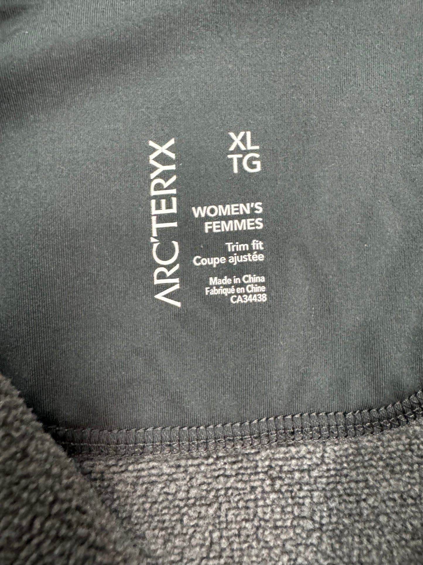 ARC'TERYX ZIP FLEECE GREY (XL)