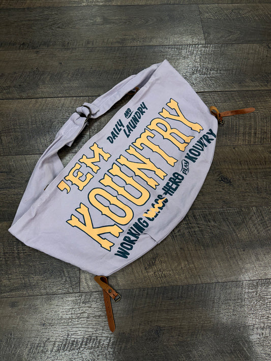 KAPITAL 8 CANVAS KOUNTRY SNUFKIN BAG - VIOLET