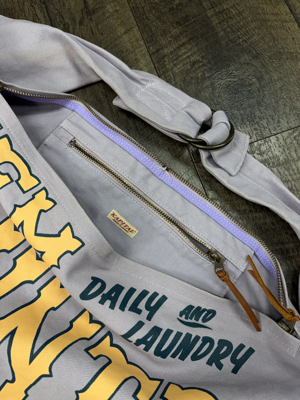 KAPITAL 8 CANVAS KOUNTRY SNUFKIN BAG - VIOLET
