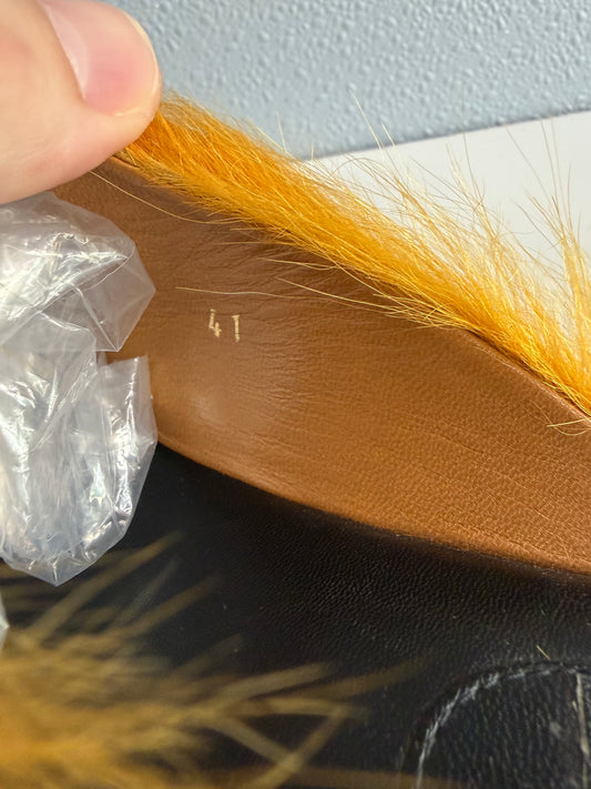 MARNI FUSSBETT FUR SLIPPER MULE (41)