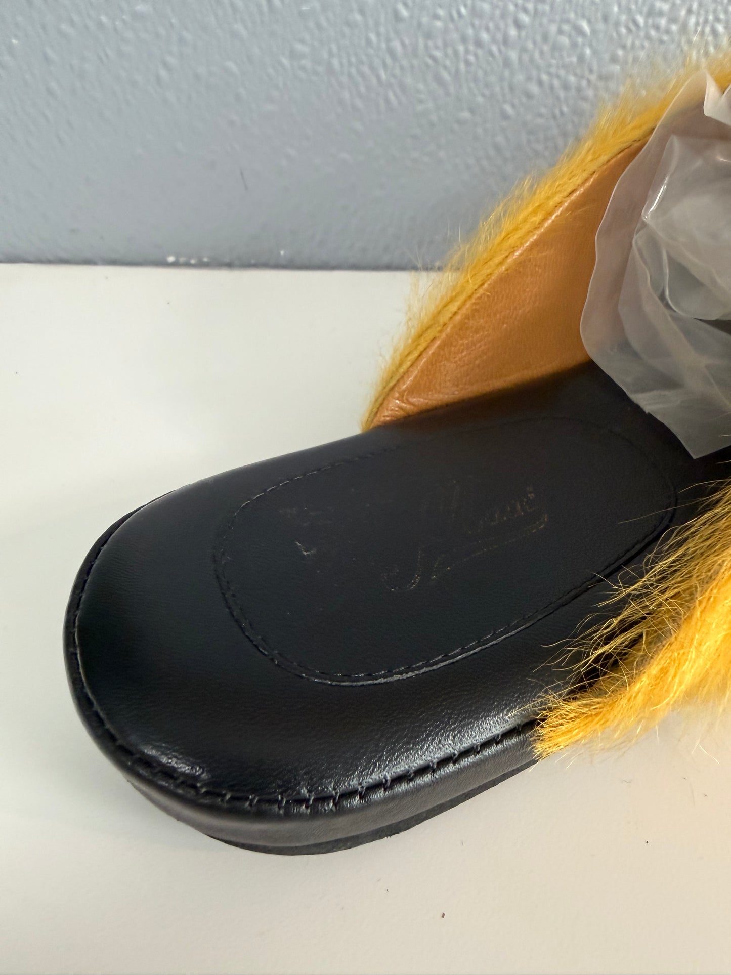 MARNI FUSSBETT FUR SLIPPER MULE (41)