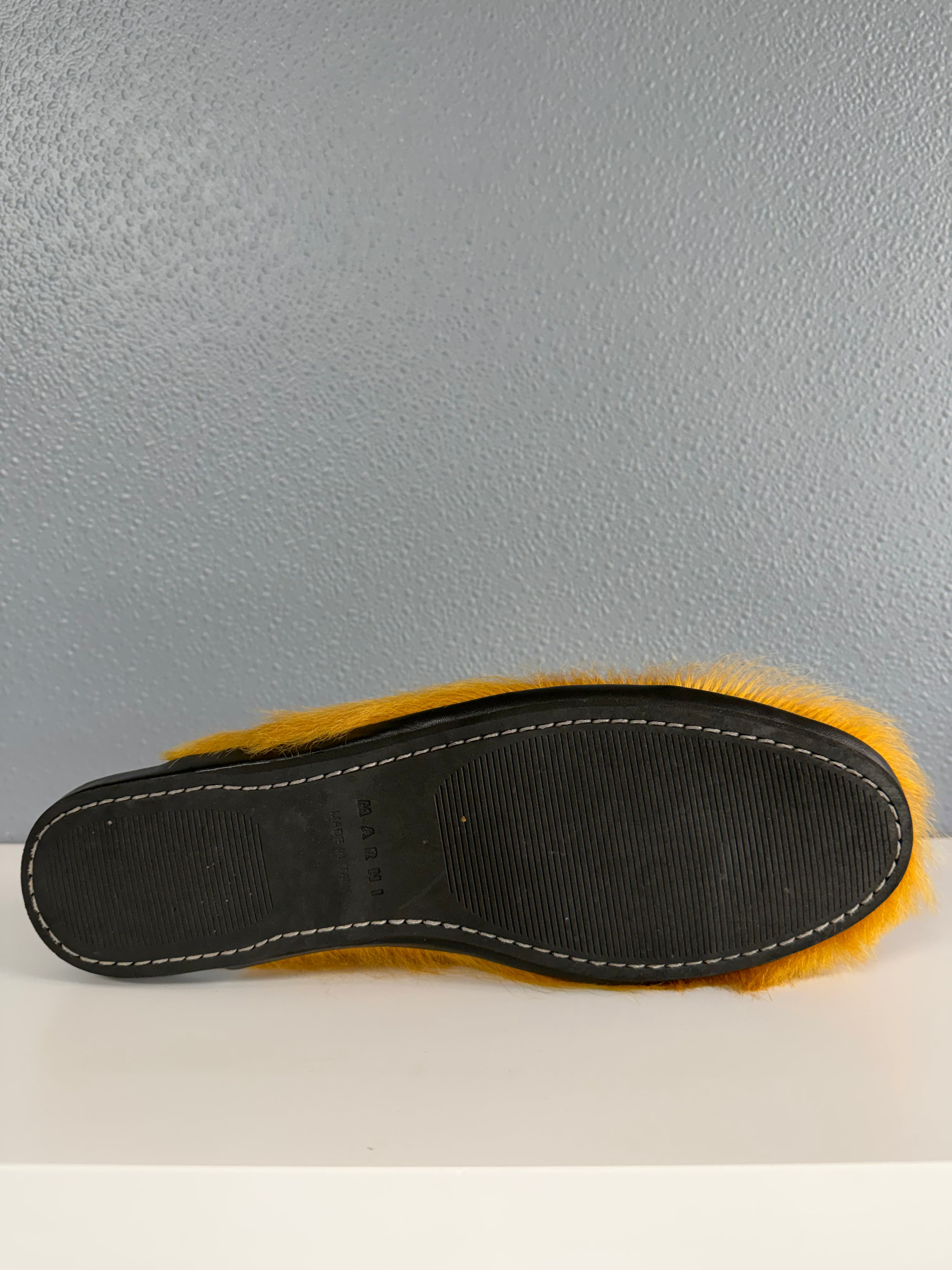 MARNI FUSSBETT FUR SLIPPER MULE (41)