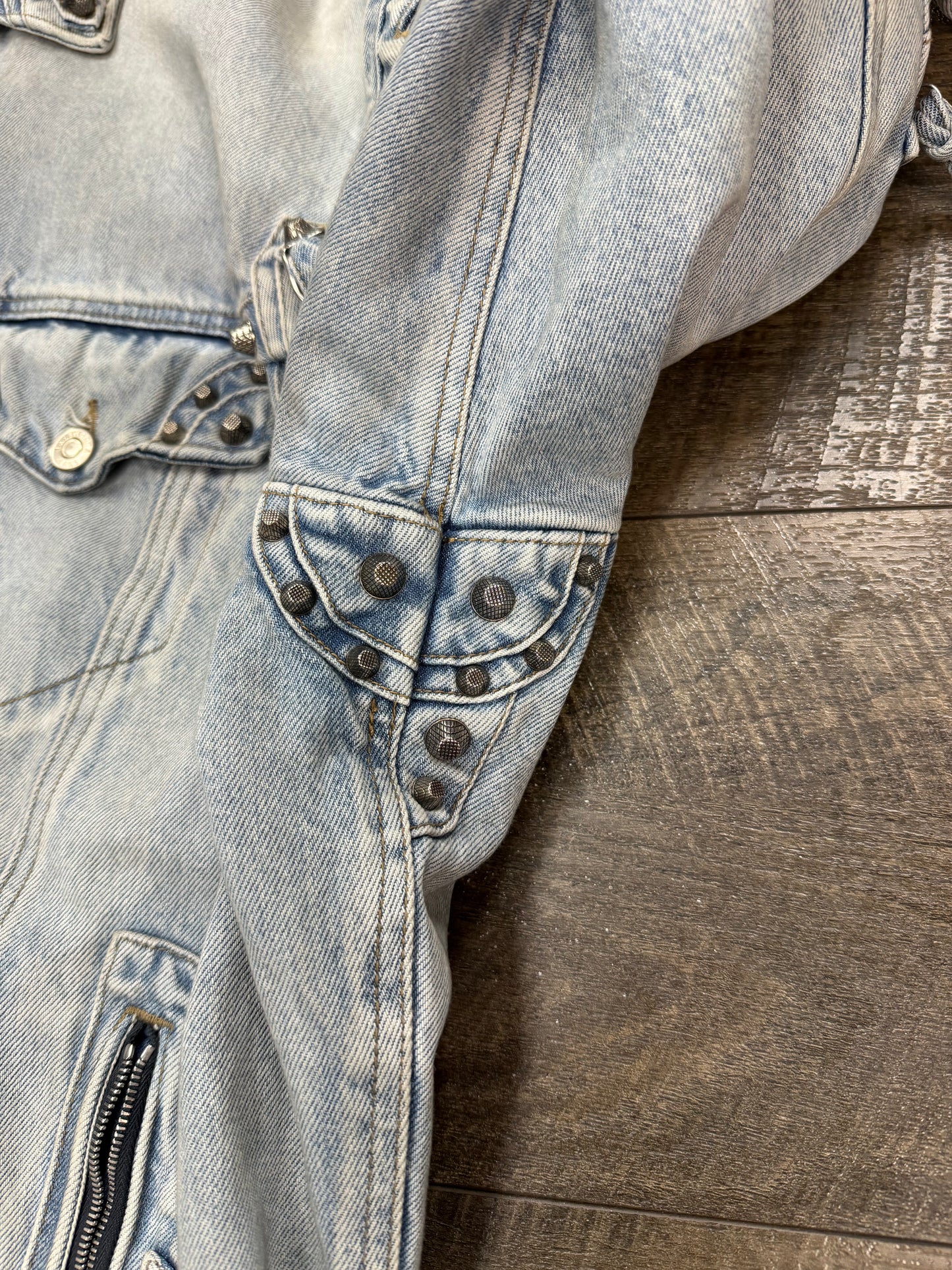 BALENCIAGA CAGOLE OVERSIZED DENIM JACKET (XXL)