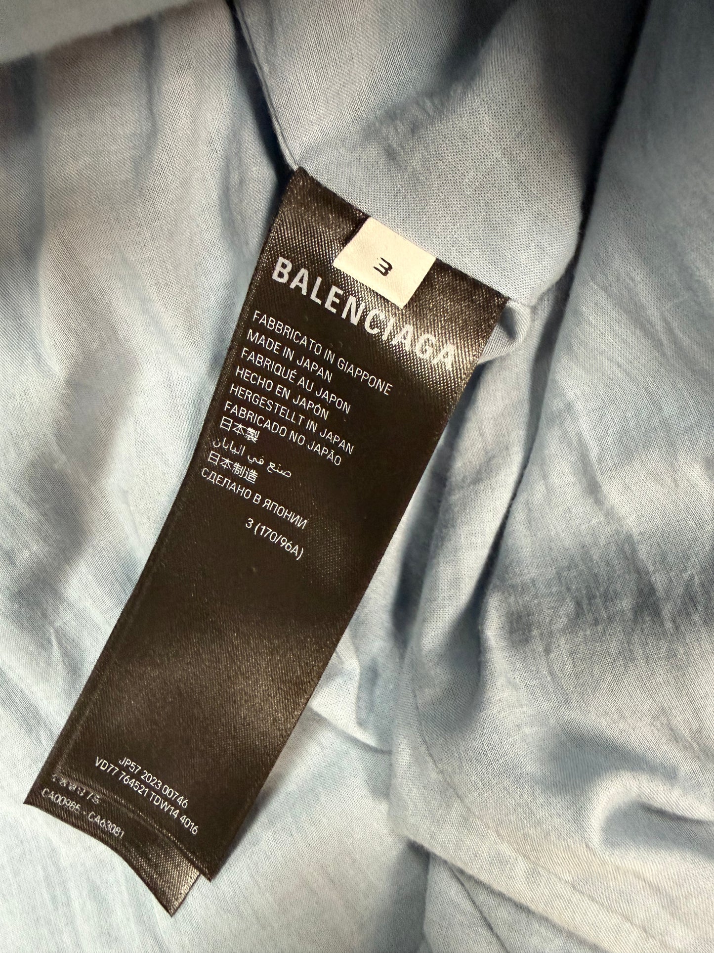 BALENCIAGA CAGOLE OVERSIZED DENIM JACKET (XXL)