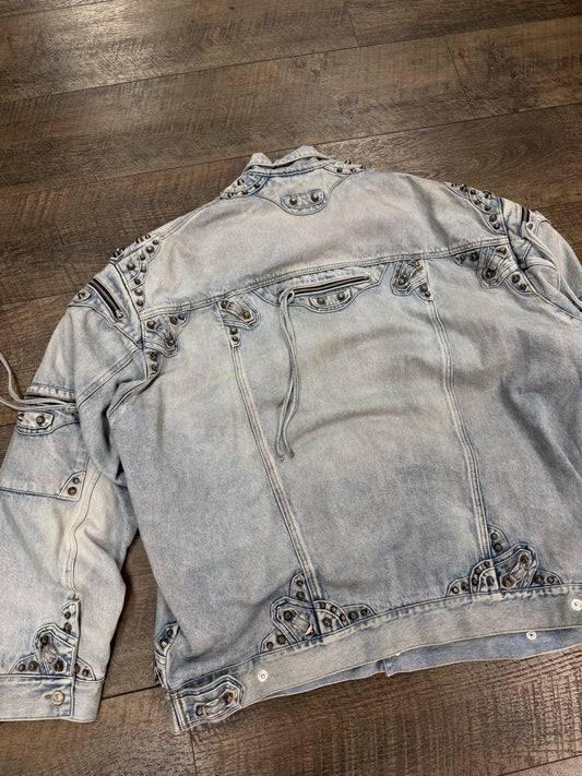 BALENCIAGA CAGOLE OVERSIZED DENIM JACKET (XXL)