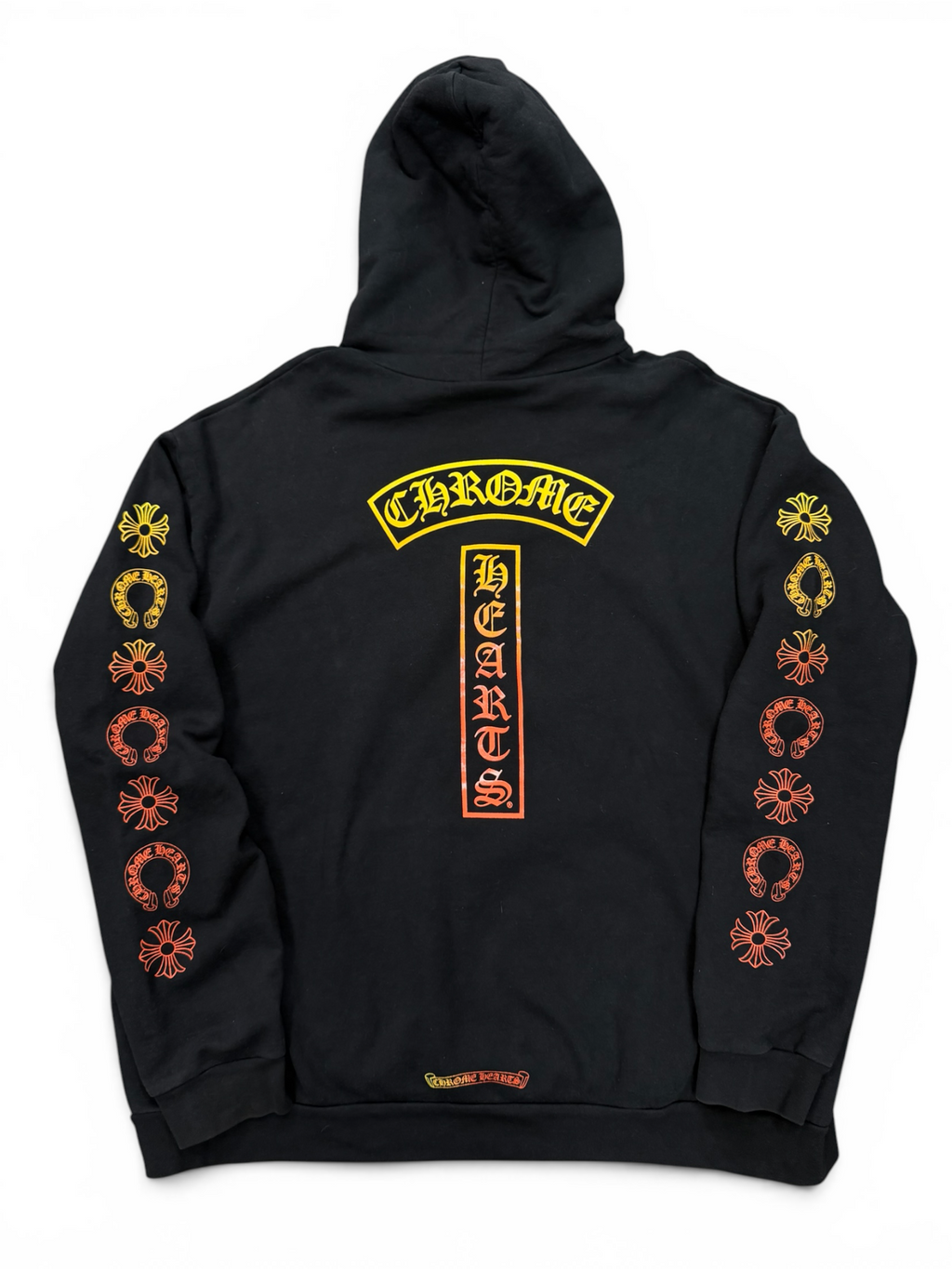 CHROME HEARTS GRADIENT SUNSET T BAR HOODIE (XXL)