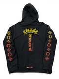 CHROME HEARTS GRADIENT SUNSET T BAR HOODIE (XXL)