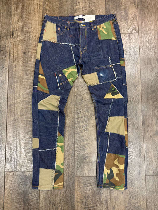 JUNYA WANTANABE X CDG PATCHWORK JEANS AD2006 (L)