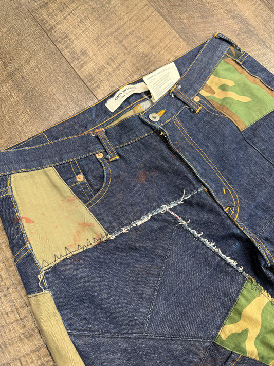 JUNYA WANTANABE X CDG PATCHWORK JEANS AD2006 (L)