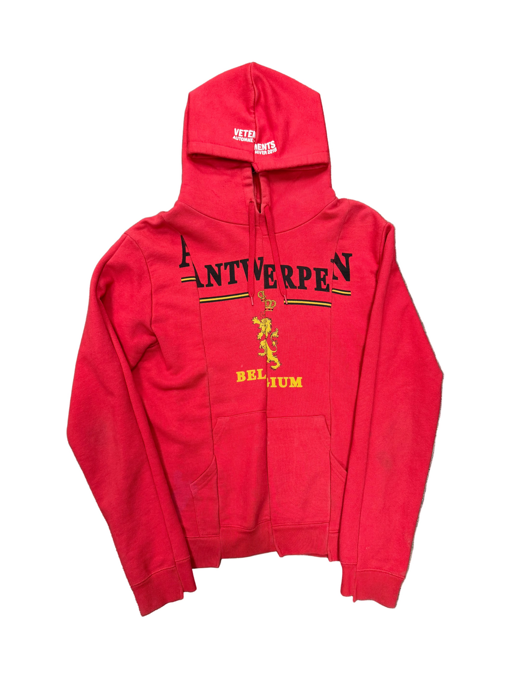 VETEMENTS ANTWERPEN SPLIT HOODIE (XS)